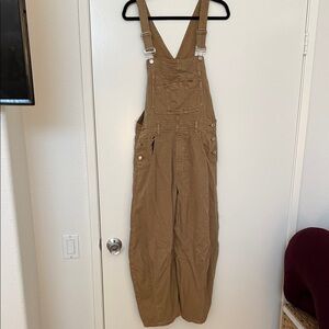GAP Tan Carpenter-Style Women's Denim Overalls